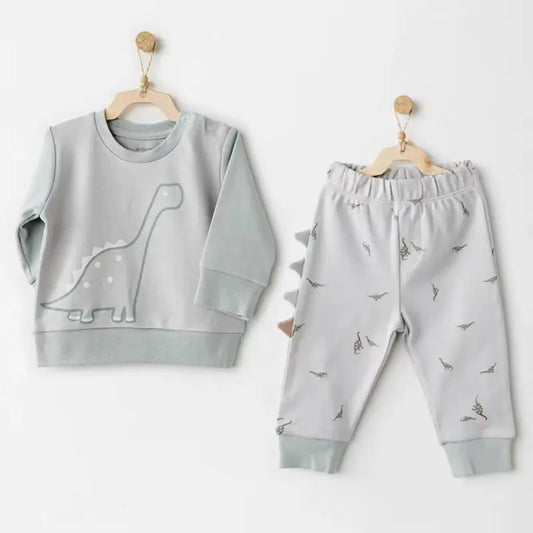 Andywawa AC26005 Mummy S Snuggle Saurus Ensemble bébé 2 pièces vert