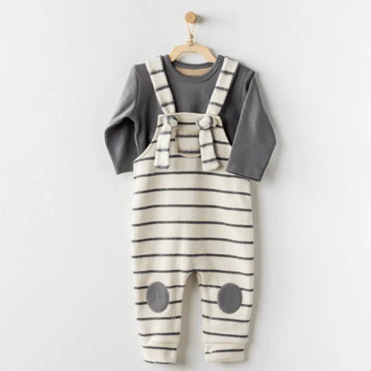 Andywawa Ensemble salopette pour bébé garçon - Image 1