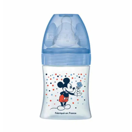 Biberon Dodie Anti-Colique Tétine Ronde 150ml (0-6m) - Mickey Bleu - Image 1
