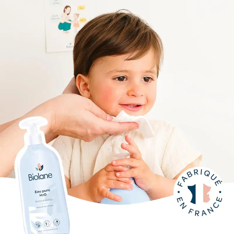 BIOLANE Eau Pure H2O 350ml Nettoyant Doux pour Visage, Corps et Siège Bébé Sans Rinçage - Image 6