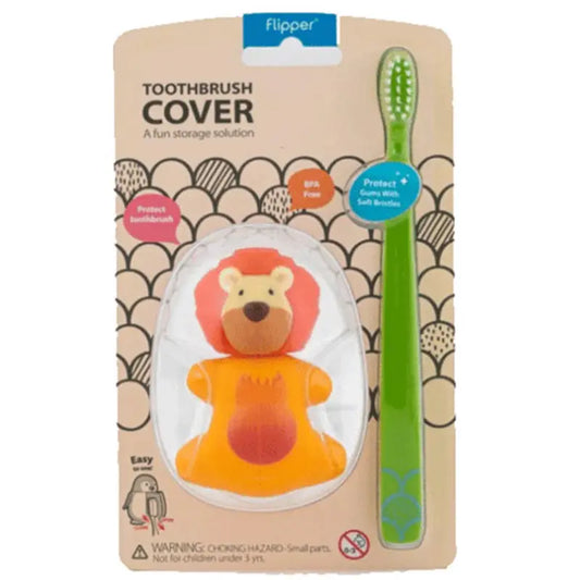 Brosse à dent Flipper avec couvercle - Lion - Image 1