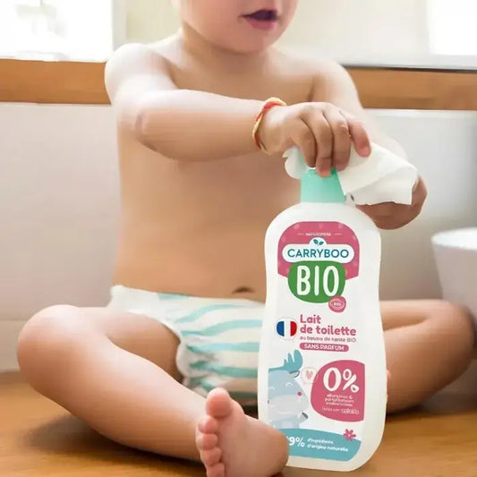 Carryboo Lait de toilette tout doux au beurre de karité bio - Image 3