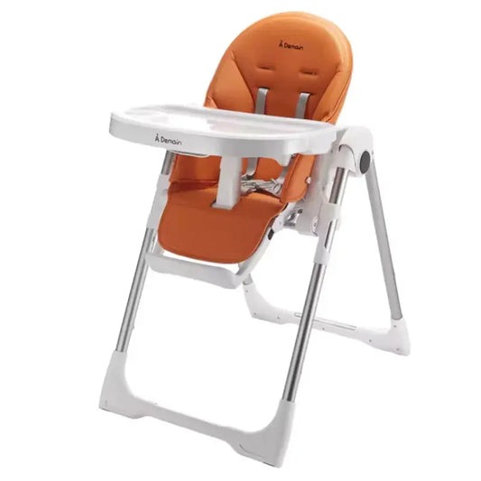 Chaise haute Cléon 3 en 1 Orange – A Demain - Image 1