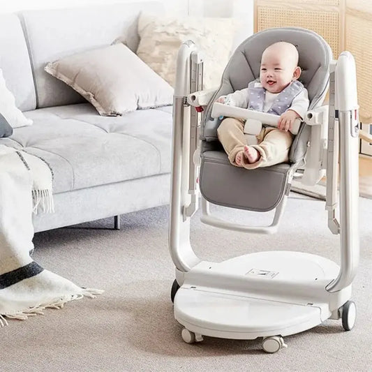 Chaise haute multifonctionnelle 3 en 1 beige – A Demain - Image 3