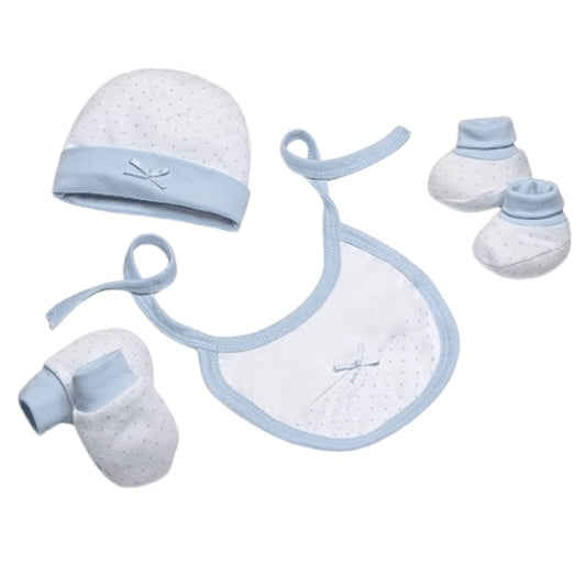 Coffret Cadeau 4 pièces 0-6 mois Bleu - Image 1