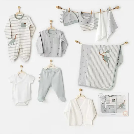 Coffret de sortie d’hôpital pour bébé Andywawa 10 pièces AC26001 Vert - Image 1