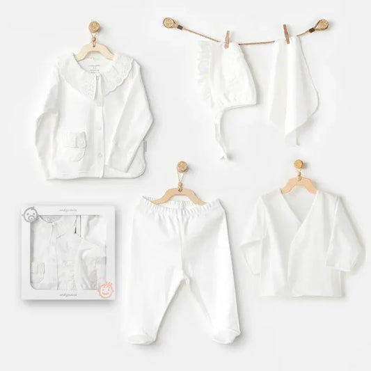 Coffret Naissance 5 Pcs Coton- andywawa - Image 1