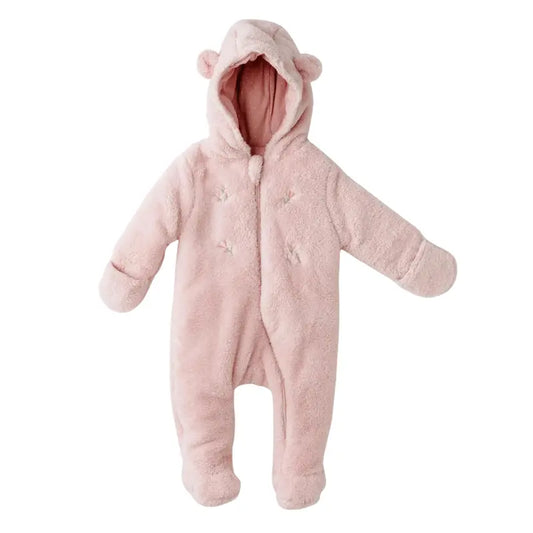 Combinaison Bébé Pilote Douillette Rose Andywawa AC26095 - Image 1