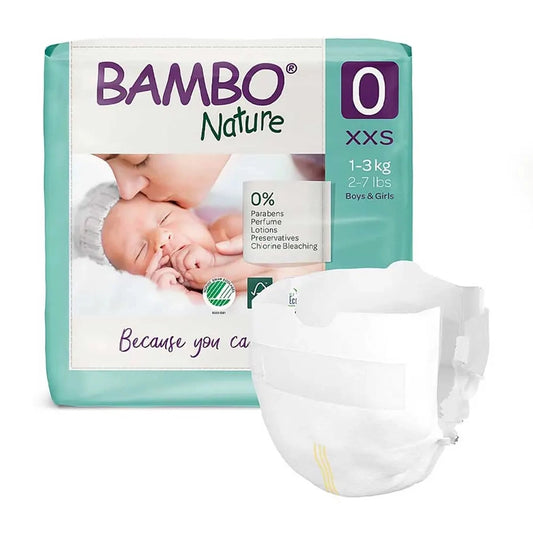 Couches Bambo Nature Taille 0 (1-3kg) - 24 Unités - Image 1