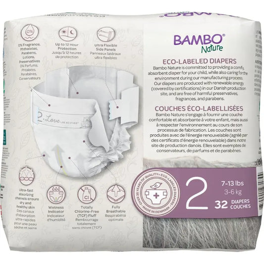 Couches bébé Bambo Nature Dream Taille 2 (3-6 kg) – 32 pièces - Image 3