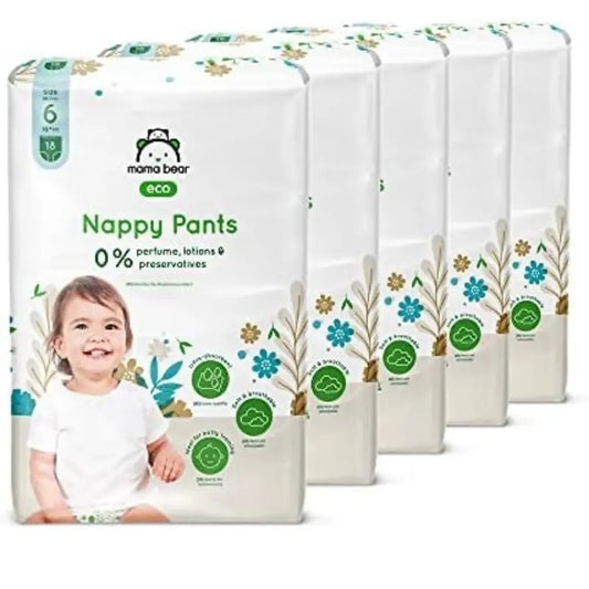 Couches-culottes bébé Mama Bear Eco Taille 6 (16+ kg) – Pack 18 pièces - Image 1