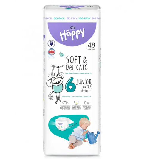 Couches Happy Taille 6 (15+kg) 48 unités - Image 1