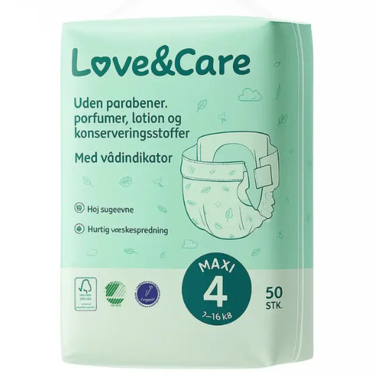 Couches Love and Care 4 junior 7-16 kg 50 unités - Image 1