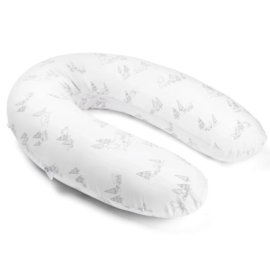 Coussin d'Allaitement et Maternité Buddy Famille D'ours Gris - Doomoo - Image 1