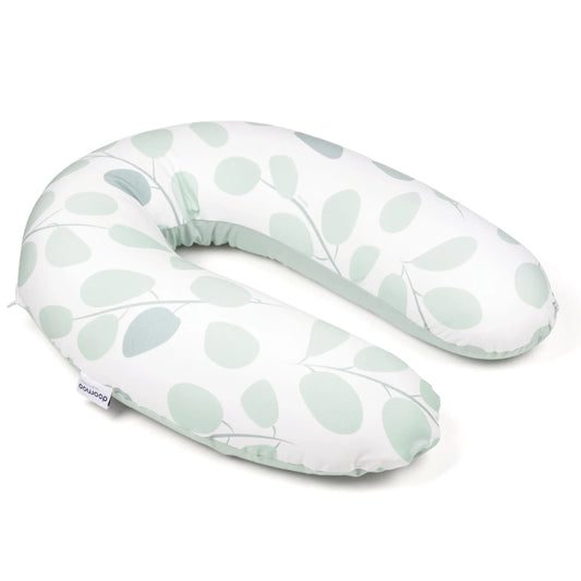 Coussin d'Allaitement et Maternité Buddy Feuilles Vert Aqua - Doomoo - Image 1