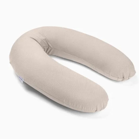 Coussin d'Allaitement et Maternité Buddy velours côtelé sable- Doomoo - Image 1
