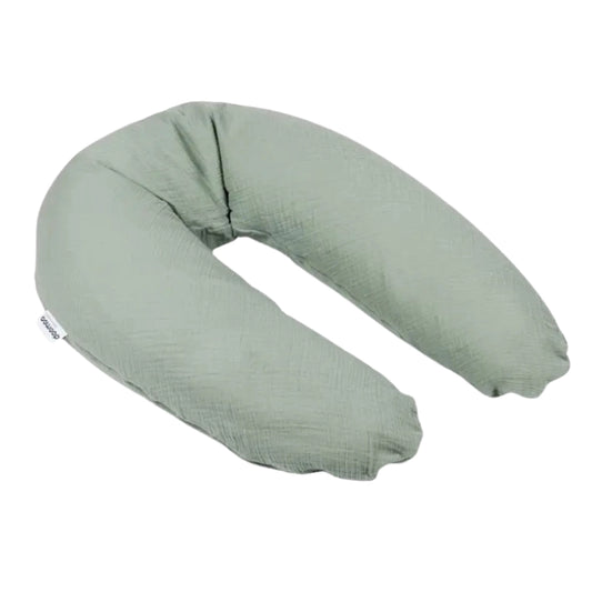 Coussin de maternité Comfy Big en tissu tétra vert Doomoo - Image 1