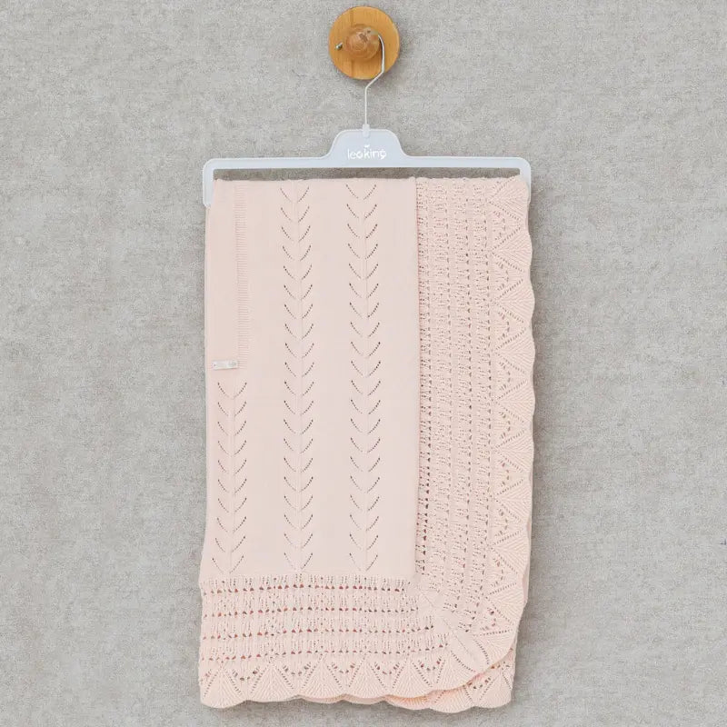 Couverture bébé fille Leio King – Coton Somon 6385 - Image 1