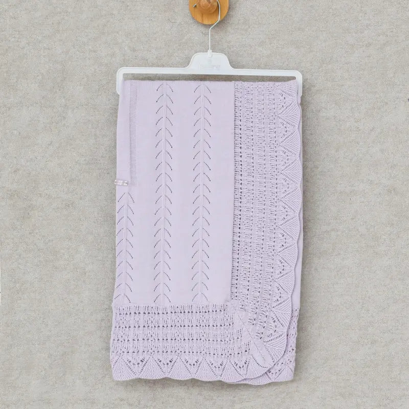 Couverture Bébé Leio King – Coton Lila - Image 1