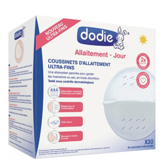 Coussinets d'Allaitement Jour Ultra-fins Dodie 30 coussinets - Image 1