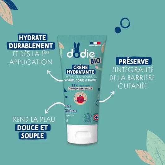 Crème Hydratante Bio Dodie 75ml - Image 3