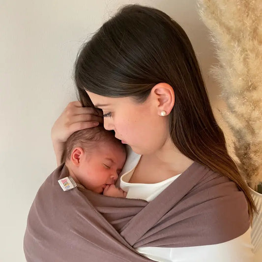 Echarpe de Portage Bébé Neko – taupe - Image 3