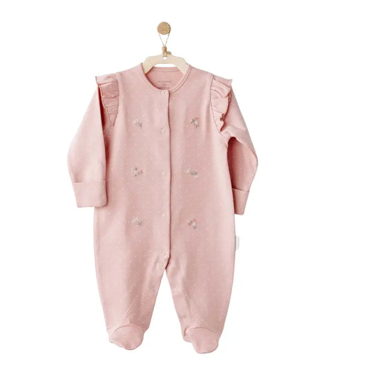 Ensemble barboteuse bébé Andywawa AC26083 rose - Image 1