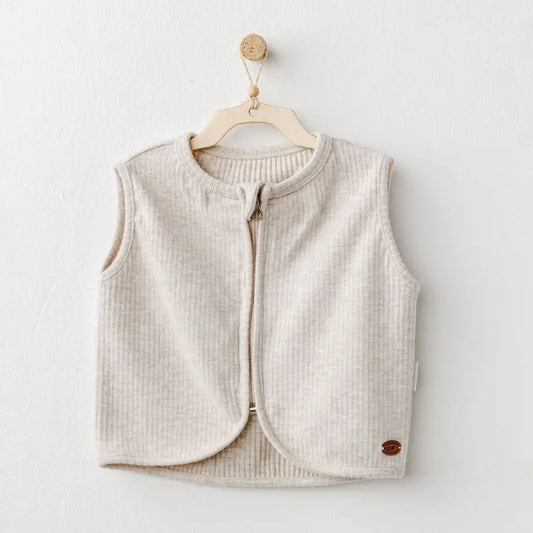 Gilet bébé basique Andywawa AC25208 Beige - Image 1