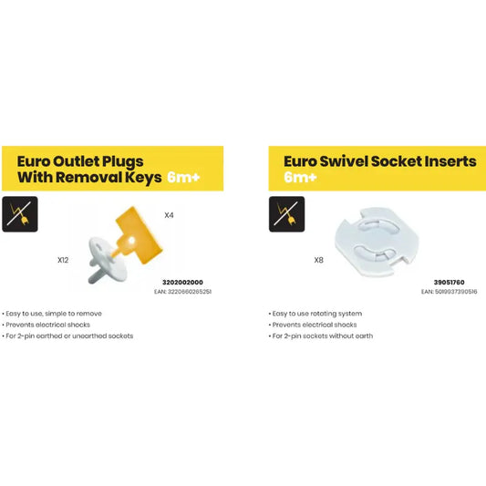 Inserts de prises Euro Safety 1st avec clés de retrait - Image 3