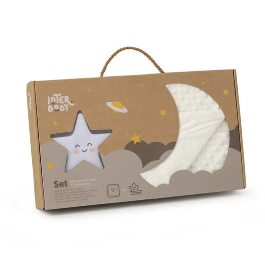 Interbaby Ensemble couverture à bulles plus lampe beige - Image 1