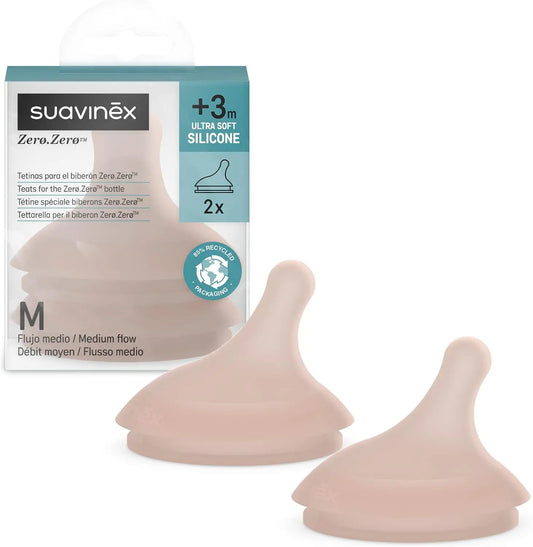 Lot de 2 Tétines Anti-Colique Débit Moyen +3 Mois - Image 1