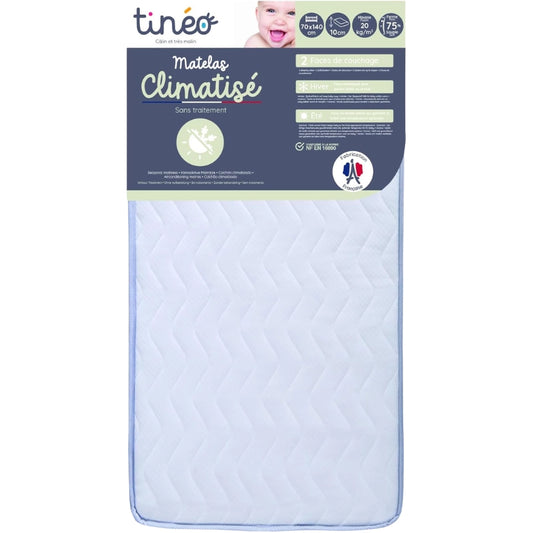 Matelas bébé 70x140cm Climatisé – Tinéo - Image 1