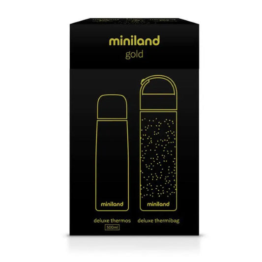 Miniland Thermos Deluxe gold 500ml + sac isotherme - Image 3