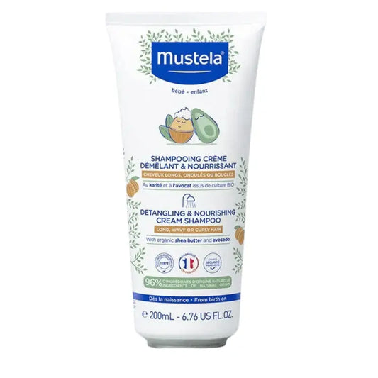Mustela Shampooing Crème Démêlant et Nourrissant Cheveux Bouclés 200ml - Image 1