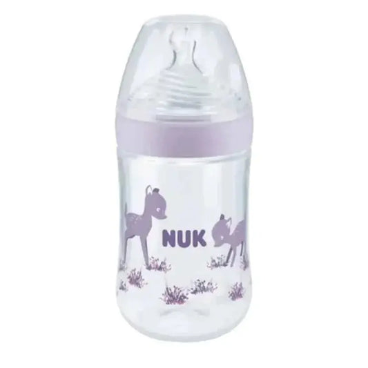 NUK Biberon Nature Sense 260ml – Mauve - Image 1