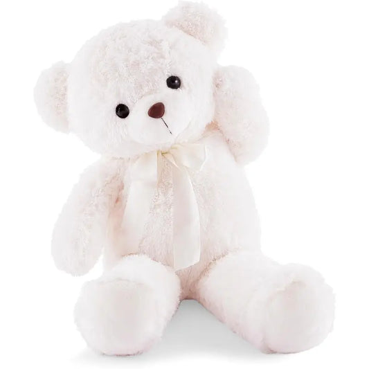 Ours en peluche géant 80 cm – Nounours doux et moelleux blanc - Image 1