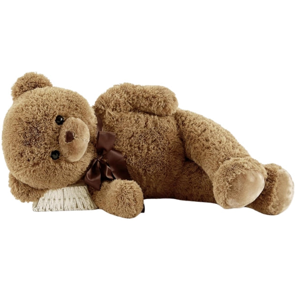 Ours en peluche géant 80 cm – Nounours doux et moelleux - Maron - Image 4