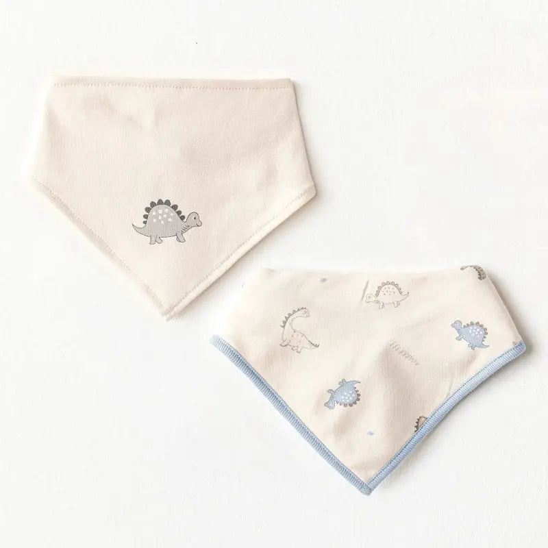 Tablier écharpe d'été pour bébé garçon Andywawa 2 - Bleu dinosaure - Image 1