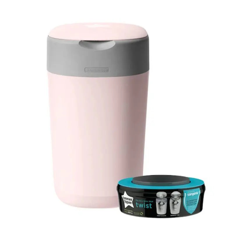 Tommee Tippee Poubelle à couches Anti-Odeur Twist - Click - Rose - Image 5