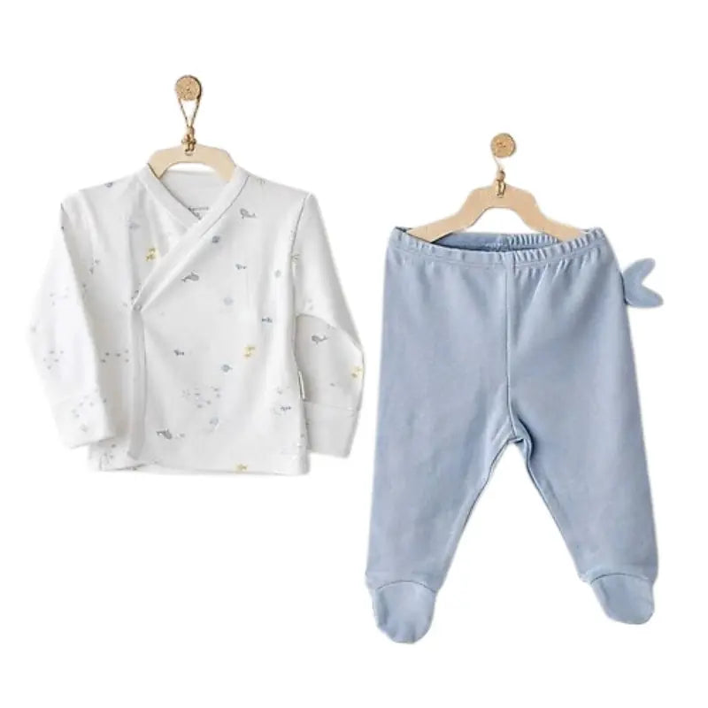 Andy Wawa – Ensemble Bébé 2 Pièces “Ocean Is My Happy Place” – Bleu – AC25609 - Image 1
