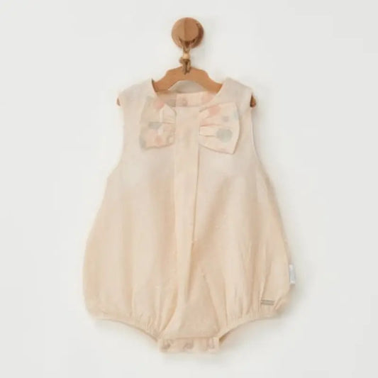 Andywawa Ac22655 Combinaison bébé à pompons Crème vanille - Image 1