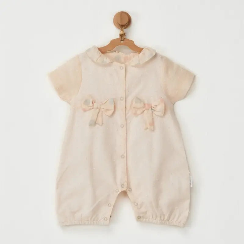 Andywawa AC22659 Combinaison bébé à pompons Crème vanille - Image 2