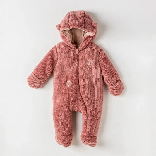 Andywawa AC24371 Floral Baby Welsoft Baby Cosmonaute Vieux Rose - Image 1