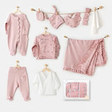 Andywawa Coffret nouveau-né  10 pièces de sortie d'hôpital pour Fille - motif Gazelle Rose - Image 1