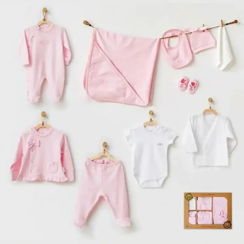 Andywawa Coffret nouveau-né  10 pièces de sortie d'hôpital pour pour bébé fille - Image 1