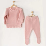 Andywawa Ensemble 2 pièces pour bébé  fille Rose - Image 1