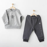 Andywawa Ensemble 2 pièces pour bébé garçon gris - Image 1