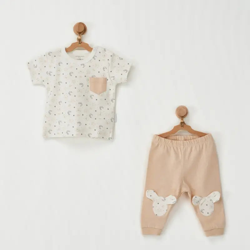 Andywawa Ensemble bébé 2 pièces AC22767 Beige - Image 1
