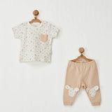 Andywawa Ensemble bébé 2 pièces AC22767 Beige - Image 1