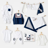 Andywawa Ensemble de 10 pièces pour nouveau-né  motif marin pour bébé garçon - Image 1